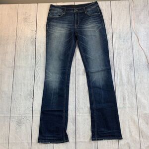 Women's Boot Cut Jeans - Dark Blue